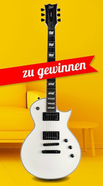 Zu Gewinnen: guitar 1/22 ESP/LTD EC-1001T CTM SNOW WHITE 