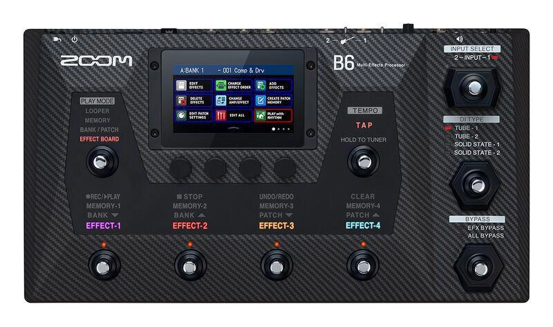 Zoom B6 Multieffektprozessor für Bass
