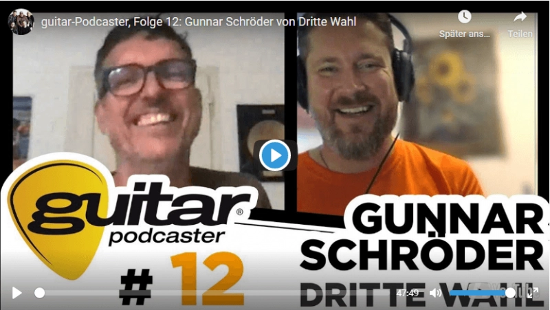 guitar Podcaster Spotify Folge 12 Gunnar Dritte Wahl